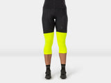 Bontrager thermal cycling knee warmers, breathable and moisture-wicking, designed for cold weather riding.