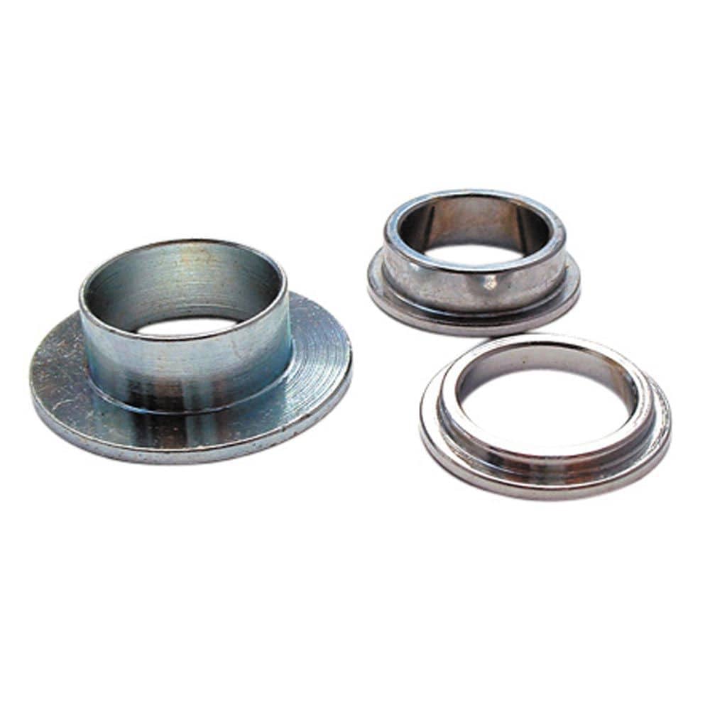 Gusset Components chainring adaptor for cranksets, showing metal bike components with mounting holes and adjustable parts.