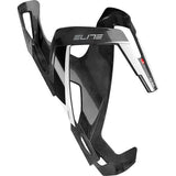 Elite Vico Carbon bottle cage, lightweight Italian cycling accessory, showcasing sleek black carbon design for bike hydration.