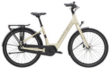 Trek District+ 1 Lowstep Women's 2025 e-hybrid bike for urban commuting, featuring a step-through frame and sleek design.