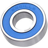 M Part ceramic bearing 6001 LLB for bicycle wheels, featuring low friction and durability, shown in a close-up image.