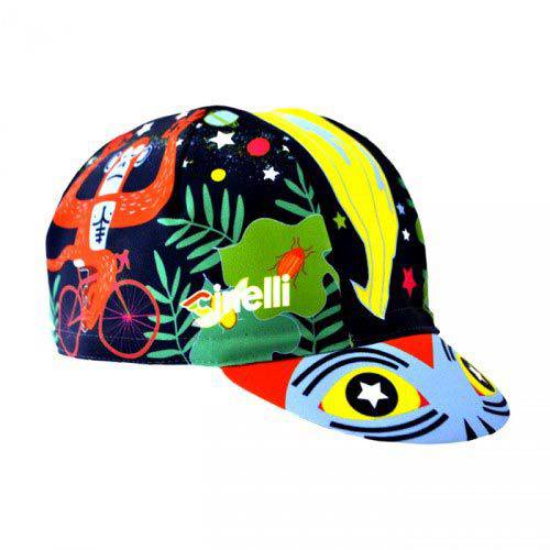 Limited edition Cinelli Jungle Zen cap, unisex Italian-designed headwear with vibrant jungle print and comfortable fit.