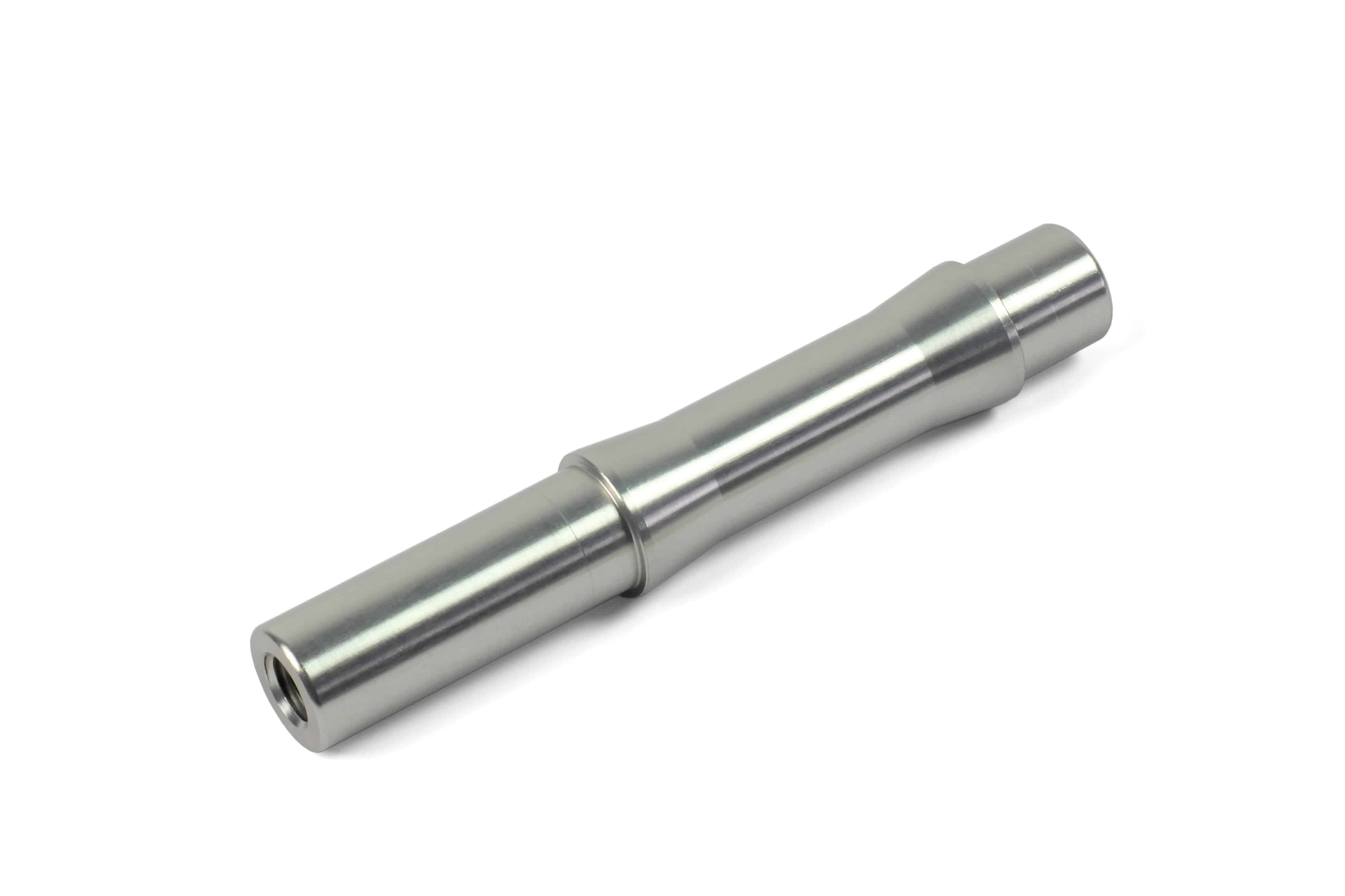 Silver Hope Pro 4 Trial/SS Axle Bolt for Hope hubs, durable replacement component, shown in close-up detail.