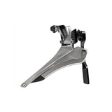 SRAM Red Yaw front derailleur braze-on for road bike with double chainrings, showing sleek component design and mounting hardware.