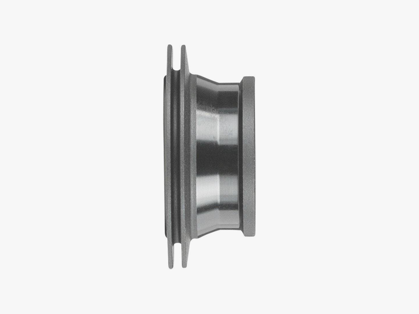 Bontrager Kovee RSL 12mm non-disc side end cap in black for 110mm OLD front or rear bicycle hub component.