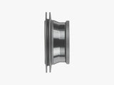 Bontrager Kovee RSL 12mm non-disc side end cap in black for 110mm OLD front or rear bicycle hub component.