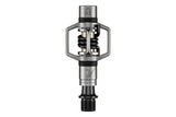 Crankbrothers Eggbeater 2 silver and black XC racing pedals with brass cleats, lightweight cycling components for mountain biking.