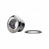 Cane Creek eeWings spindle bolt kit with washer and 14mm hex key, silver, bicycle component replacement part.