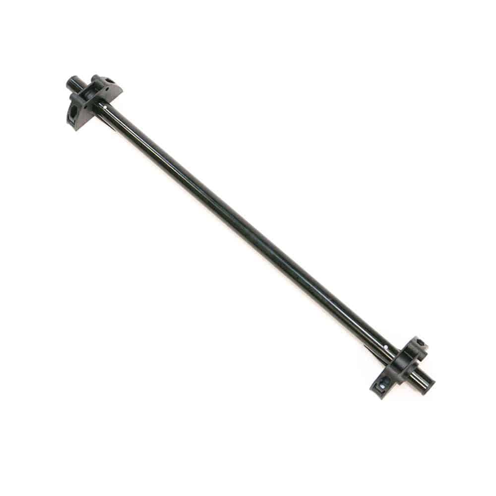 Burley axle assembly kit for push button wheels, compatible with Bee Double and Honey Bee bike trailers, accessory for easy installation.