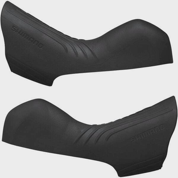 Pair of Shimano GRX ST-RX820 shifter bracket covers, genuine replacement components for Shimano GRX bike shifters.