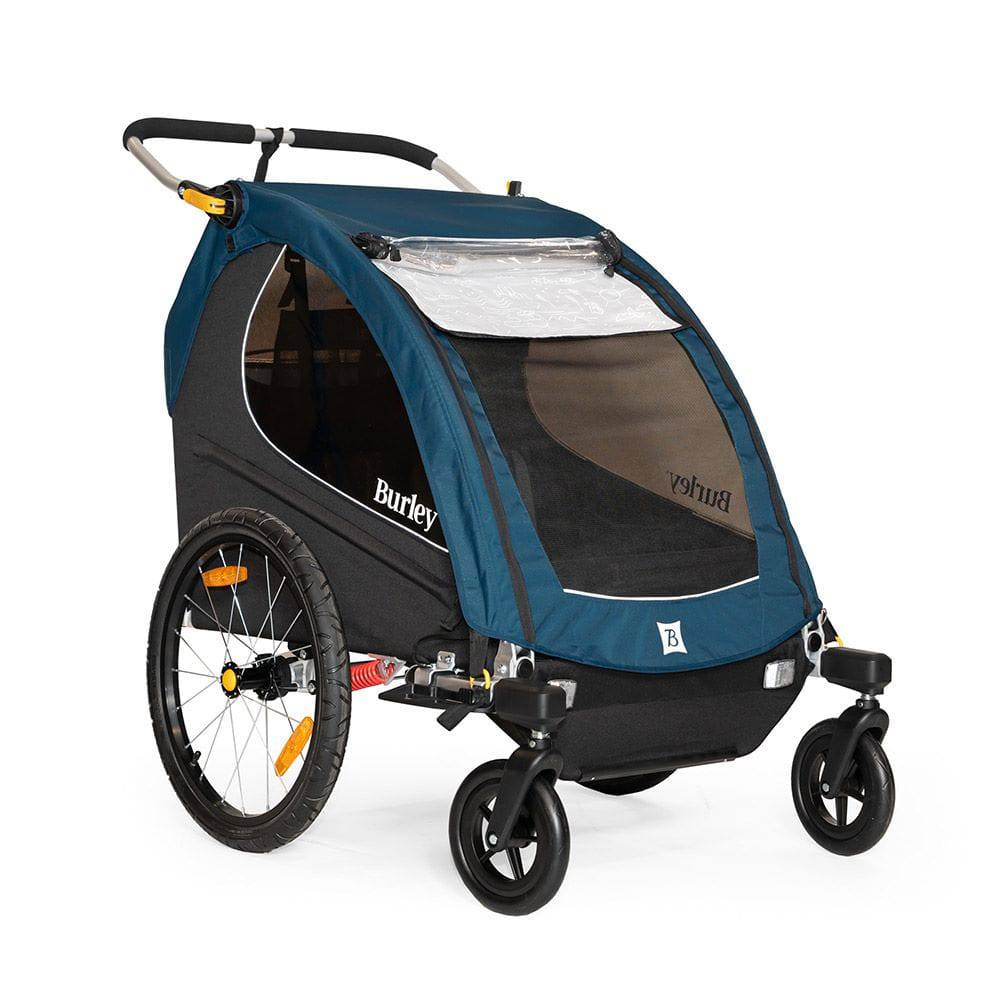 Burley 2 wheel stroller kit for trailer conversion, compatible with D'Lite X, Cub X, Encore X, Bark Ranger, tool-free installation