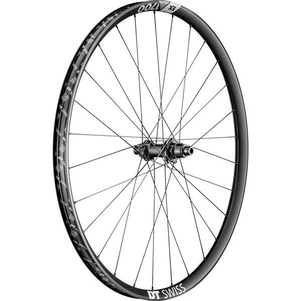 DT Swiss EX 1700 27.5-inch front mountain bike wheel with 30mm rim and 15x110mm BOOST axle, MTB component.
