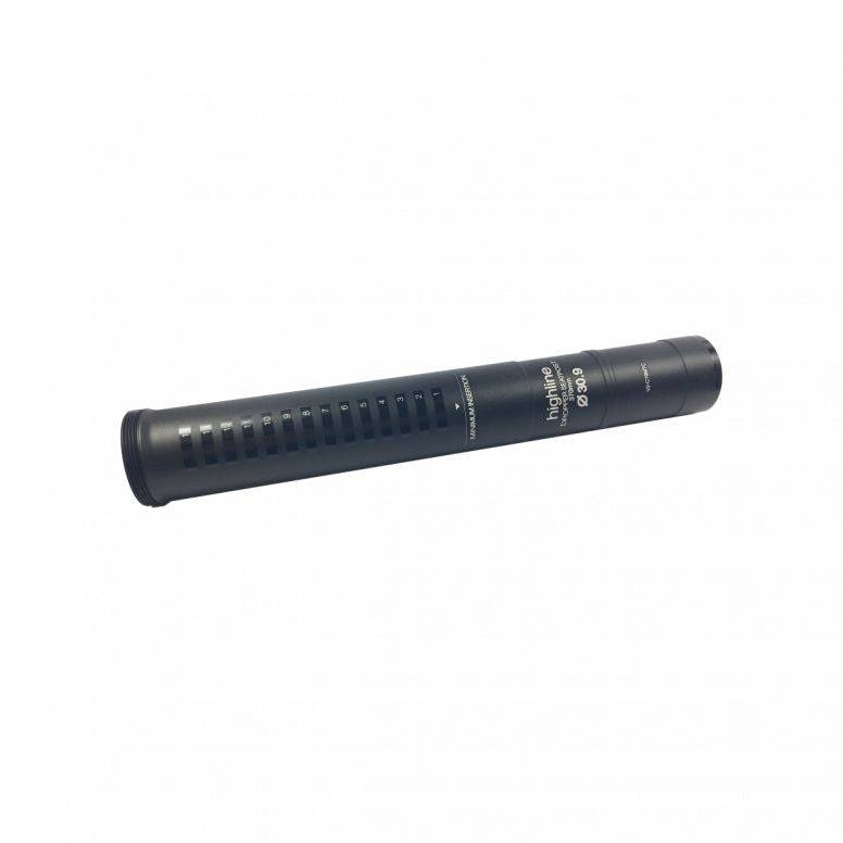 Crankbrothers Highline 2-Keyway v2 seatpost finishing kit for 30.9mm, 125mm length, component parts for bike seatpost assembly.