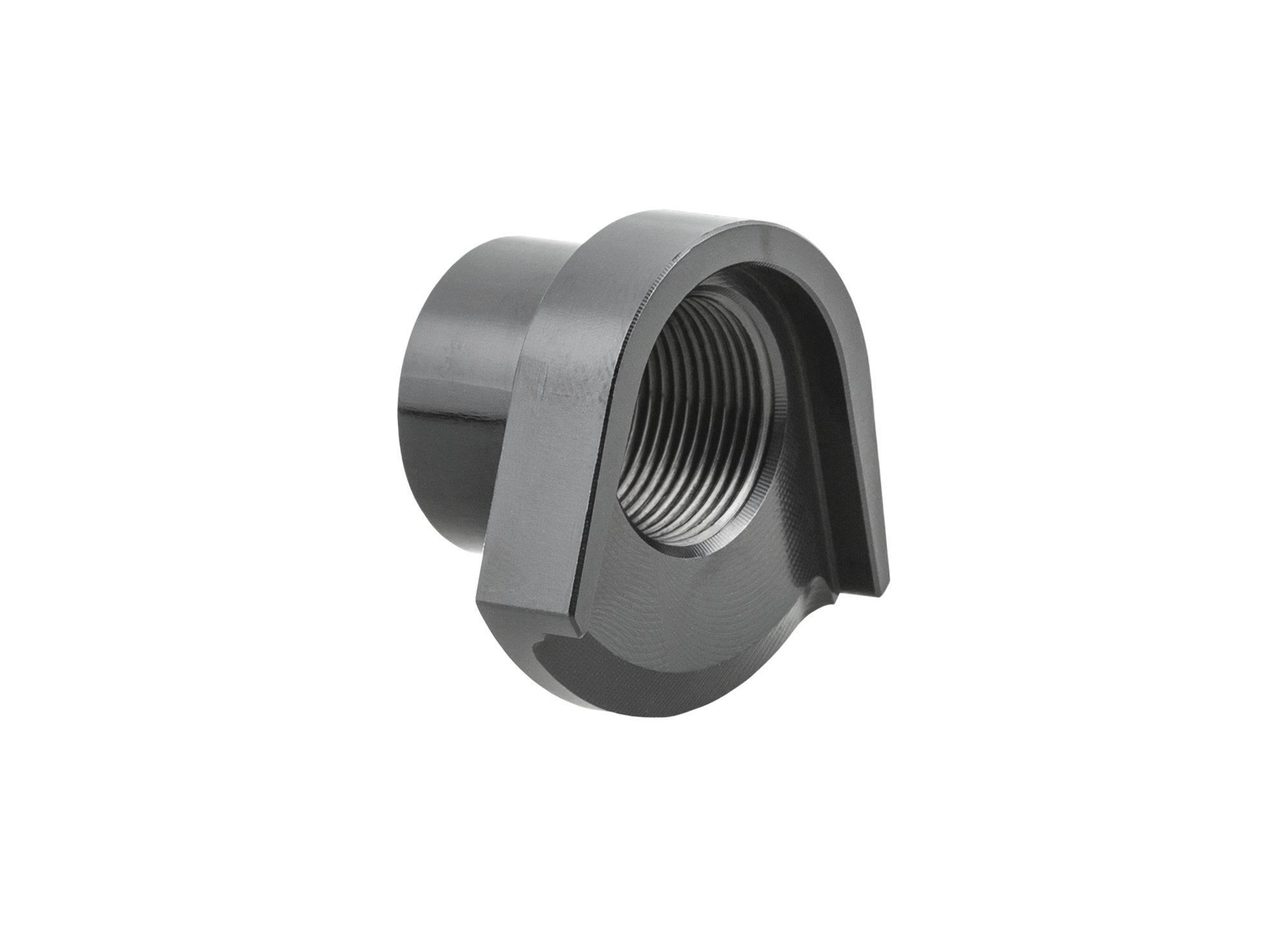 Trek 2022 ABP UDH non-drive dropout guide nut in black for suspension upgrade, component image showing detailed close-up