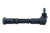 Topeak JoeBlow Max check valve housing replacement in black for reliable bike pump performance, shown in close-up image