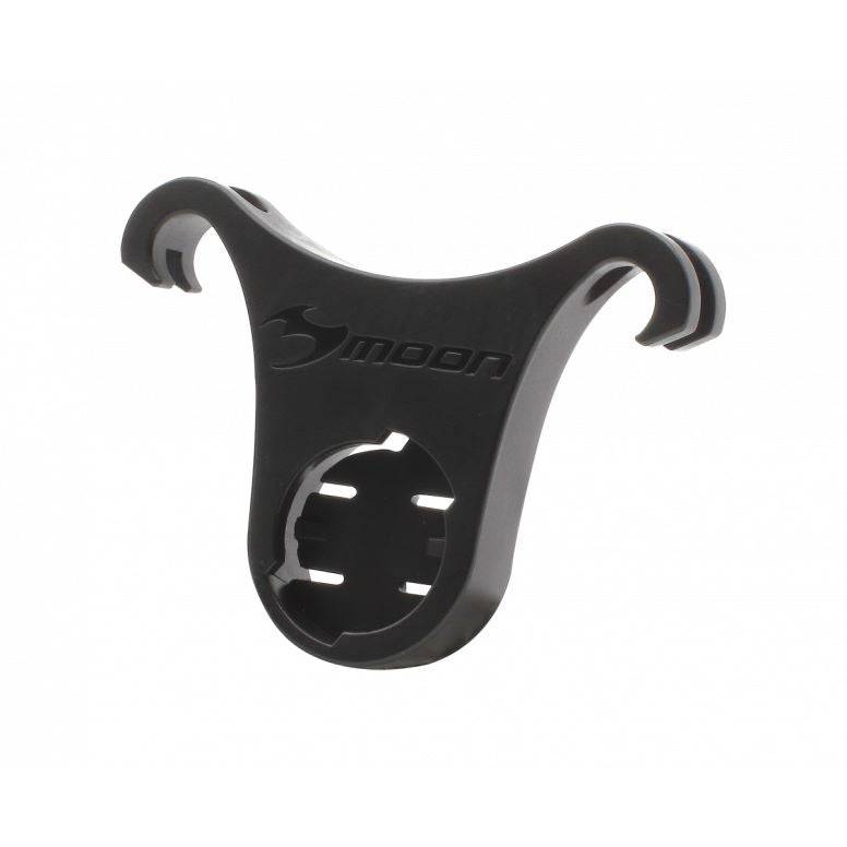 Moon Sport RB-38 Helix Saddle Rail Mount accessory for Helix Lite, Pro, Max, and Orcus bike lights, shown mounted on a rail.