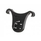 Moon Sport RB-38 Helix Saddle Rail Mount accessory for Helix Lite, Pro, Max, and Orcus bike lights, shown mounted on a rail.