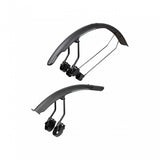 Topeak TetraFender R1 & R2 black road bike fenders set for disc brake frames, mounted on a road bicycle.