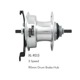 Sturmey Archer S30 3-speed gear hub with high polish hubshell, 117mm or 127mm spacing, bicycle components.