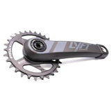 Praxis Works Lyft 175mm MTB crankset with M30 spindle and direct mount ring, black aluminum mountain biking component