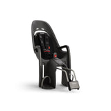 Hamax Zenith child bike seat with shock absorption and reflectors, designed for safety and comfort on bike rides.
