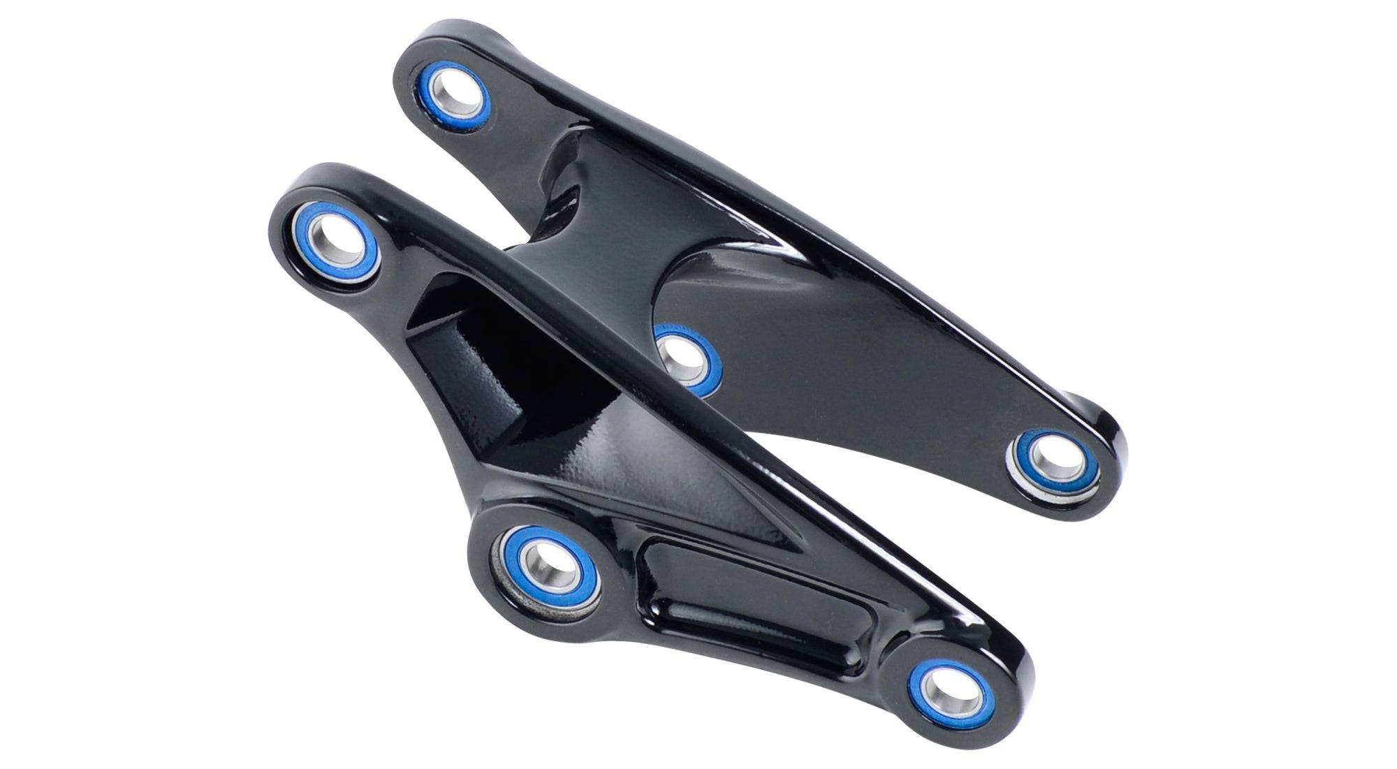 Trek Remedy 29 Rocker Link black replacement component for 2014-2016 mountain bike models, showing the metal part with bolts.