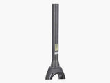 Trek 2018 Domane SL 700C disc brake fork for road bikes, close-up of black carbon component with disc brake mount.