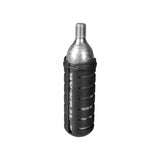Topeak AirBooster Nano CO2 inflator with 25g cartridge, black, for Presta and Schrader valves, accessory for bike tires.