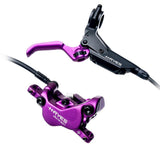 Hayes Dominion A4 hydraulic brake kit with single brake lever and regular reach lever for bicycle components.