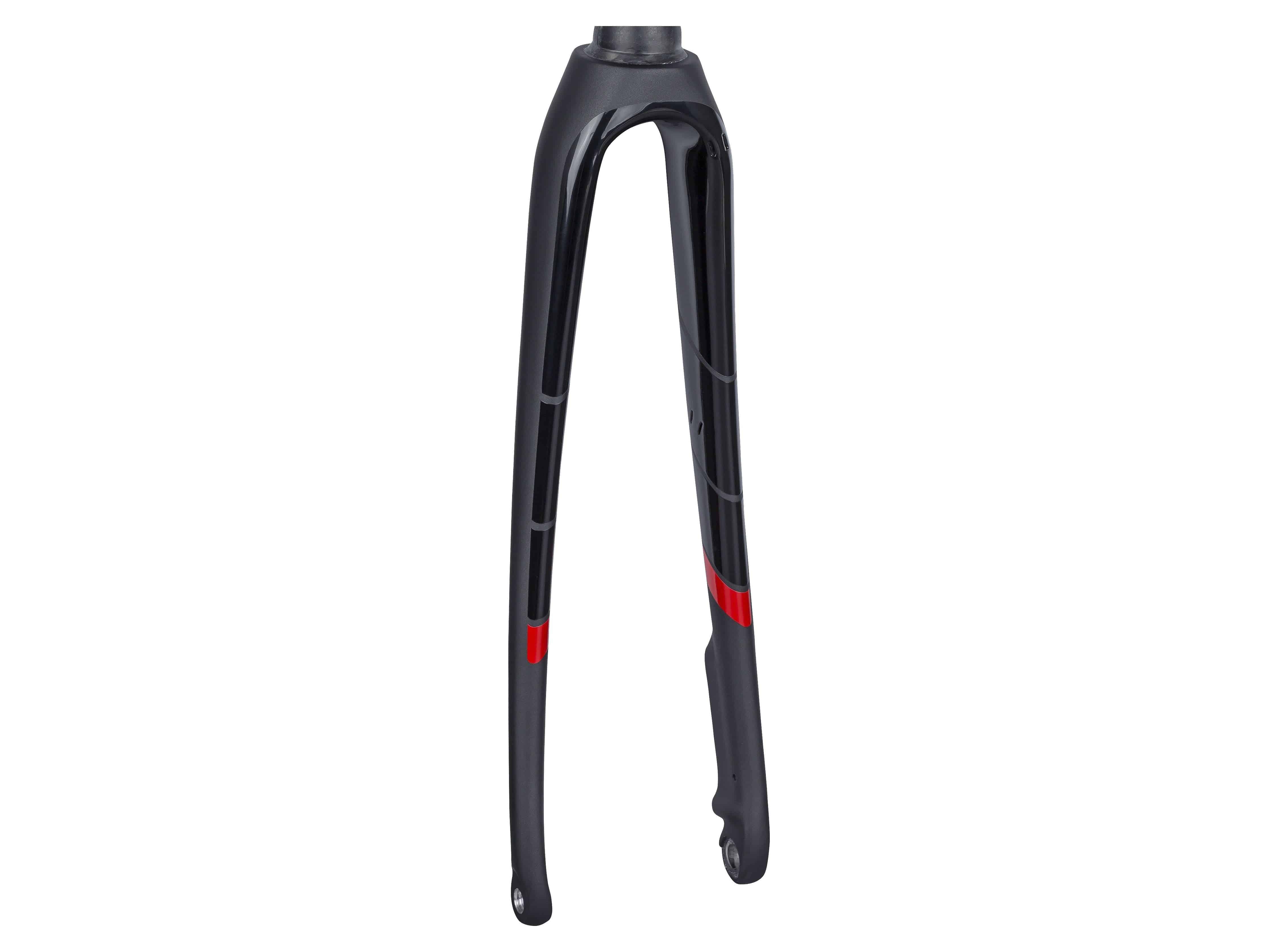 Trek 2018 Domane SL 700C disc brake fork for road bikes, showing the carbon fork with disc brake mounts and sleek design.
