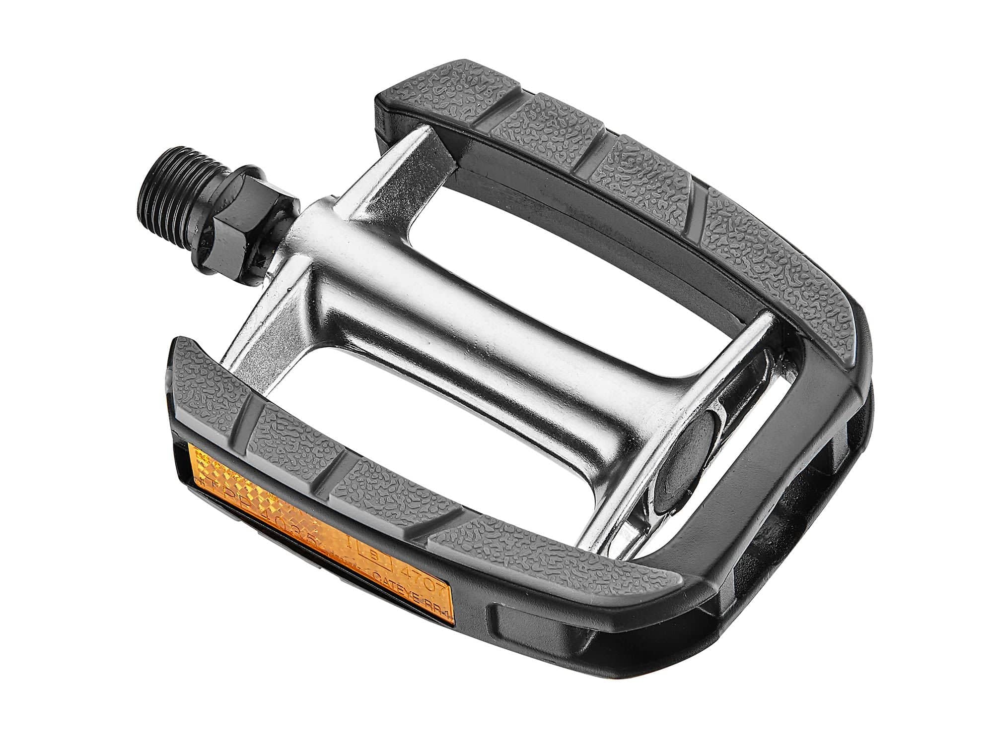 Giant City Pedals Sport 9/16 flat bicycle pedals with slip-resistant TPE rubber tread for secure grip and comfortable riding.