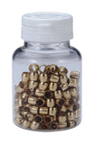 Set of 50 BBB BCB-222 5mm compression olives for Shimano brake systems, shown in a close-up image.