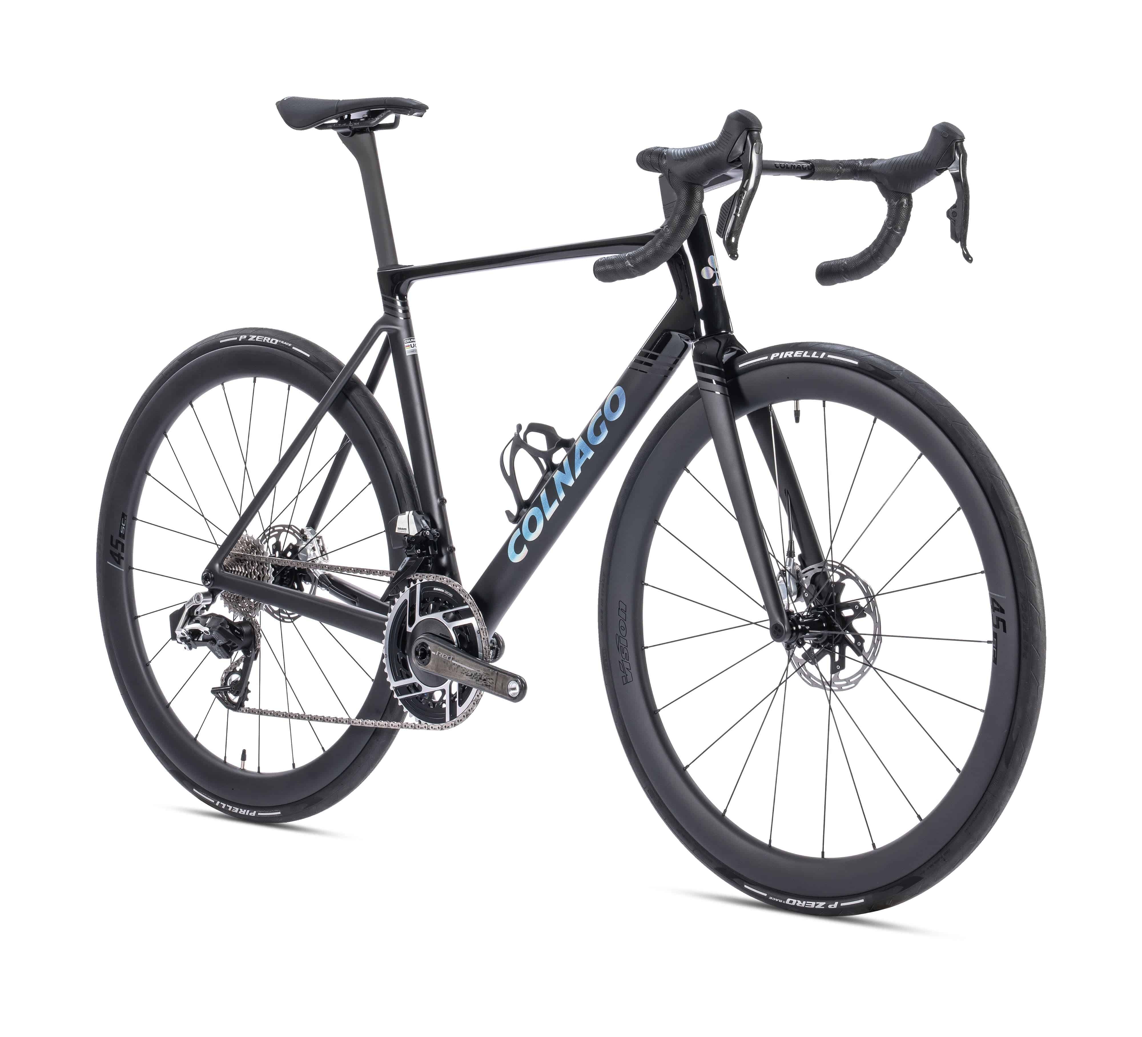 Colnago V5rs Disc 2025 carbon road bike with Shimano Ultegra Di2 electronic groupset, featuring lightweight frame and disc brakes.