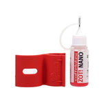 Effetto Caffelatex ZOT! Nano 10ml tubeless tire puncture repair catalyst in a small bottle, designed for tubeless bike tire repairs.