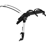 Thule OutWay rear-mount 2 bike carrier rack with anti-sway and locking cable, designed for secure bicycle transport on vehicles.