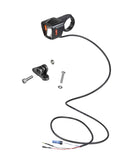 Bontrager Lync Ion stem mount front light for Bosch eBikes in black and white, designed for easy attachment and visibility.