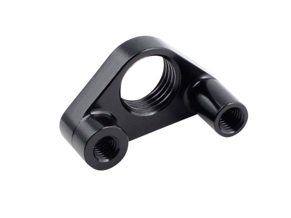 Black Trek Top Fuel 29 2x low direct-mount front derailleur nut for bike components, shown on a bicycle part.