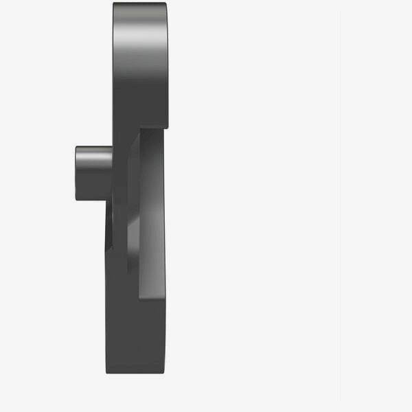 Wheels Manufacturing replaceable derailleur hanger dropout 558 for precise bike shifting, shown attached to a bicycle frame.