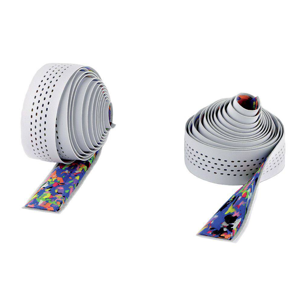 Cinelli Caleido bar tape with eco-leather, multi-density cushioning, and vibration damping for road bike handlebars.