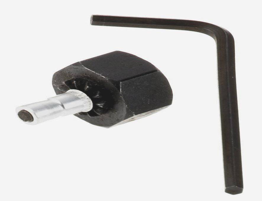 Trek M3 x 0.5 Rivnut setting tool in black for bike frame repairs and upgrades, showing the tool with textured grip and metal components.