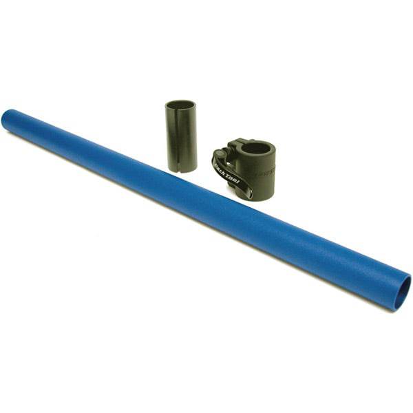 Park Tool PCS-EXT workshop extension for PCS-1 repair stand, adjustable height up to 53 cm, black metal construction.