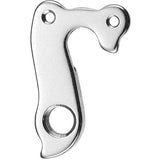 M Part gear hanger for Ghost, Hercules, Winora bikes, durable replacement bicycle component with a sleek metal finish.