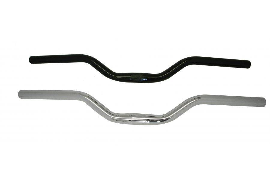 System Ex Riser Bar MTB handlebar, 590mm wide, 50mm rise, 25.4mm clamp diameter, shown on a bike component.