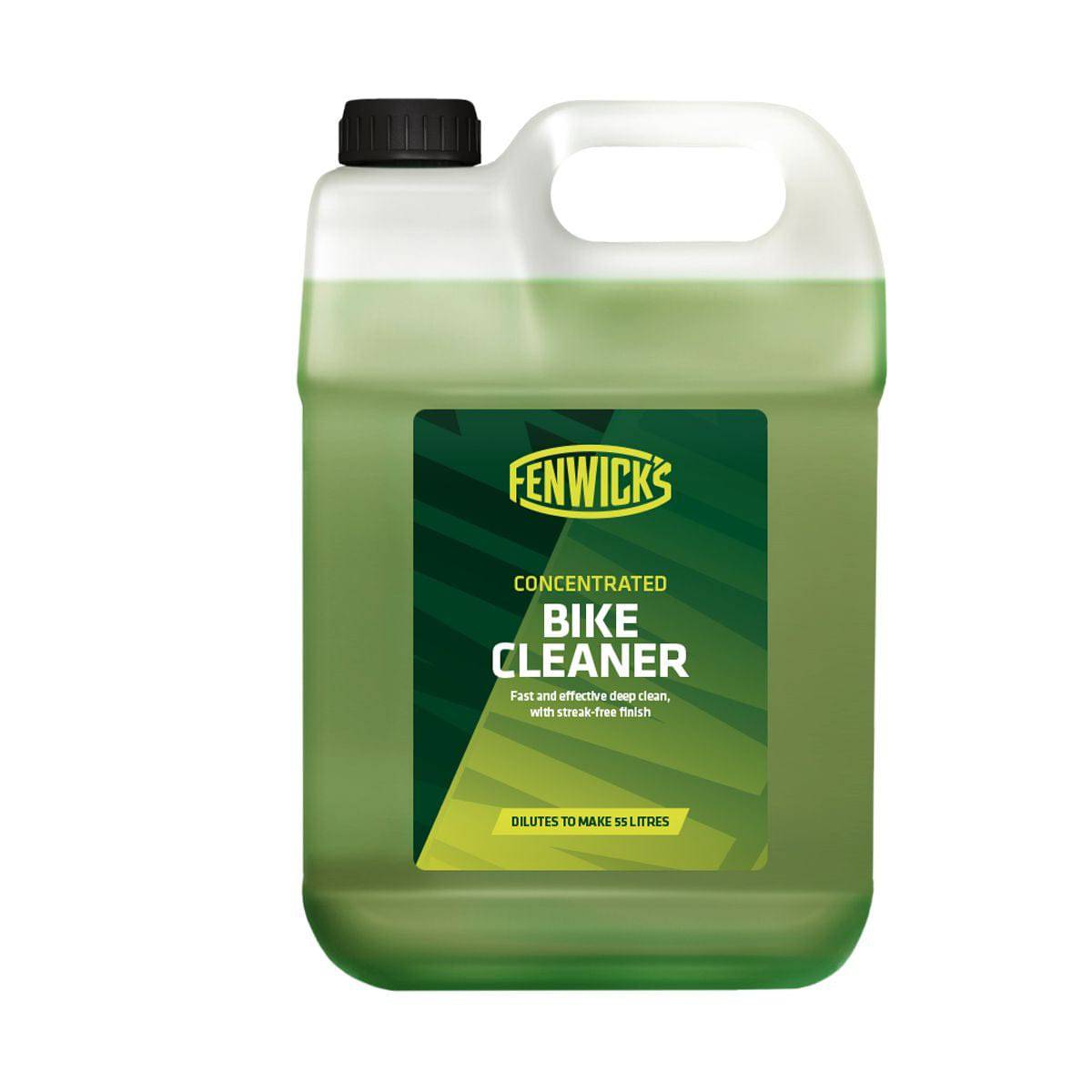 Fenwick's Concentrated Bike Cleaner 5L for workshops, biodegradable and solvent-free, ready for bike cleaning tasks.