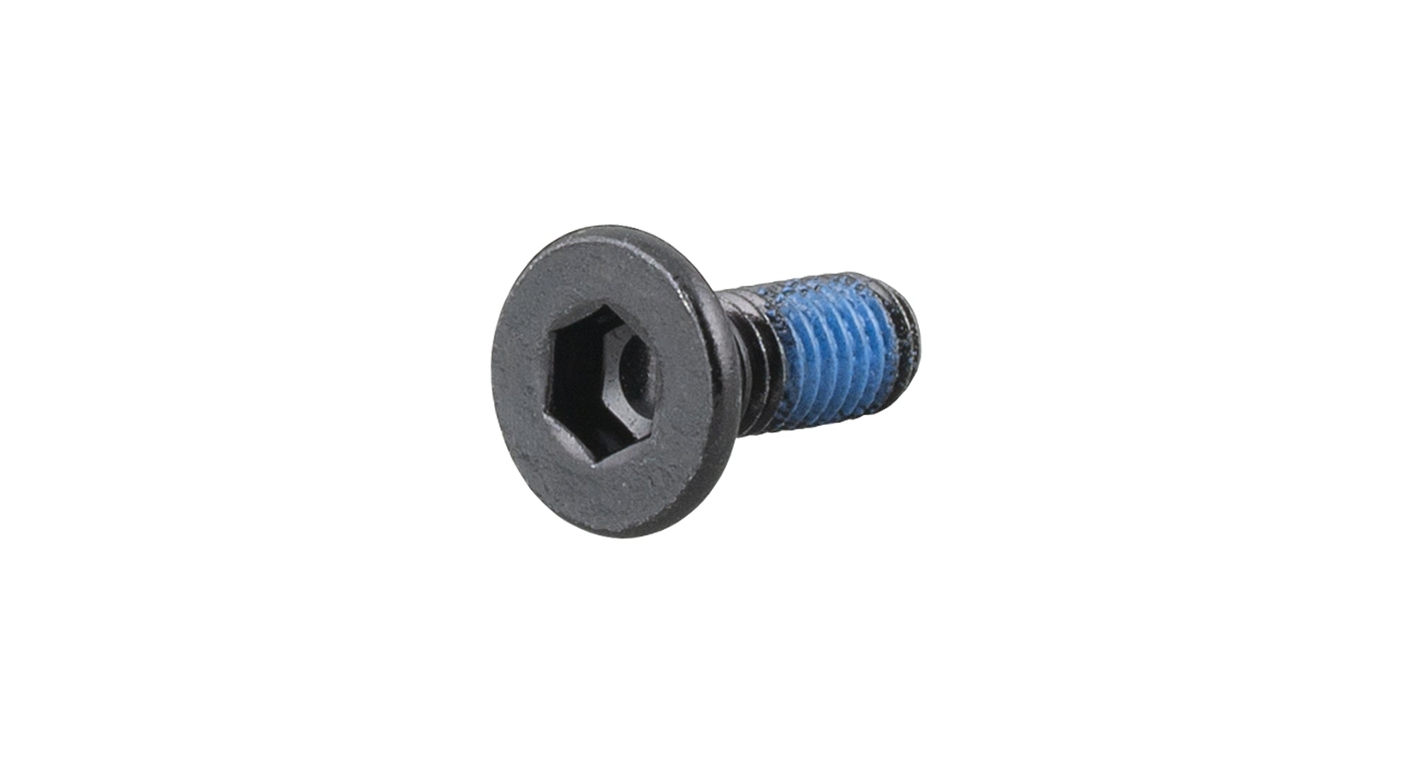 Trek 2022 Speed Concept front derailleur mounting bolt, black M5 x 14mm, close-up of component for bike repair