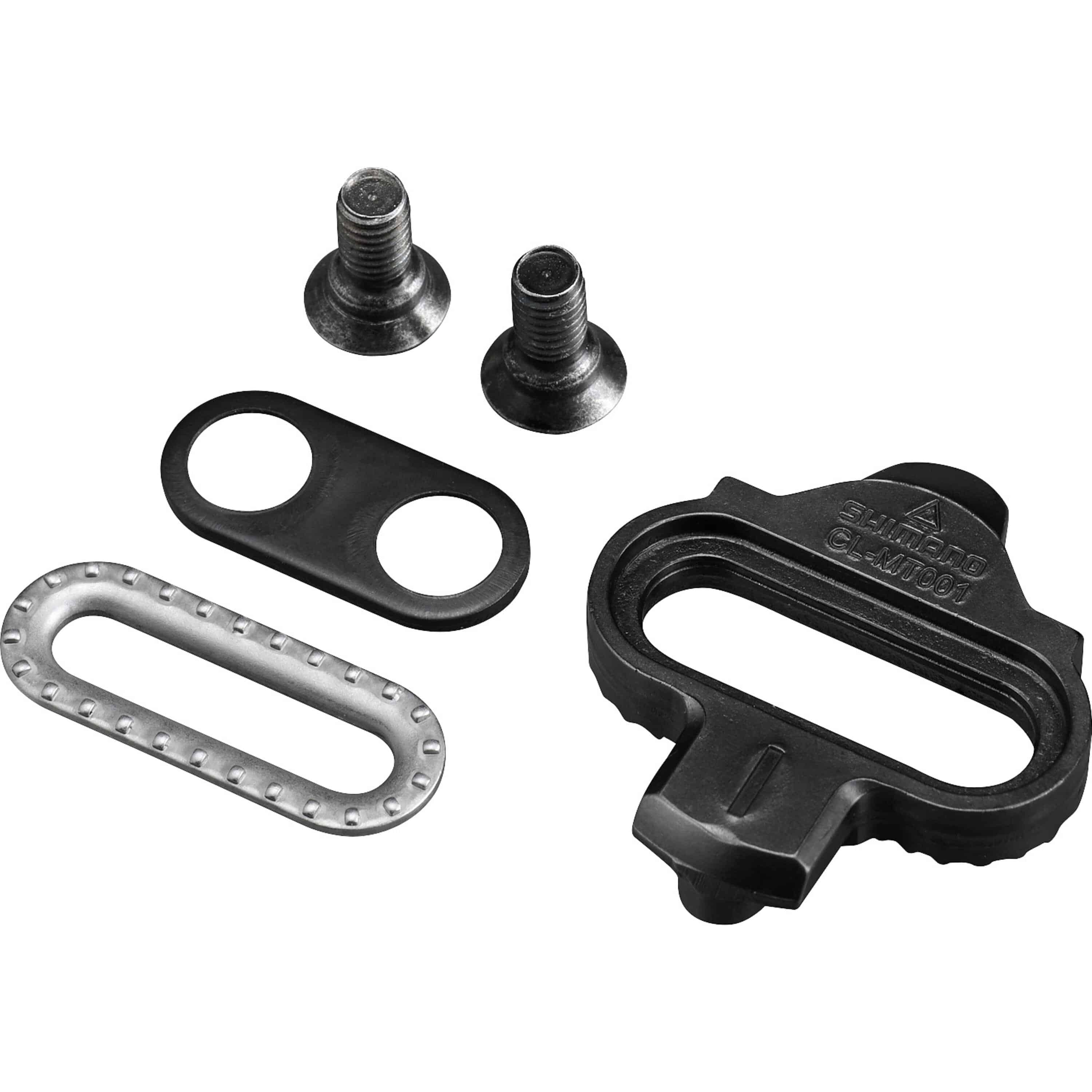 Shimano MT001 MTB SPD cleats with multi-entry design for mountain biking, gravel, and cyclocross pedals.