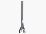 Trek 2017 Domane SLR 8 700C road bike forks with disc and rim brake compatibility, featuring lightweight alloy construction.