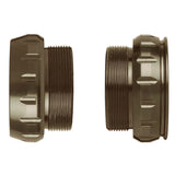 Campagnolo Ultra-Torque BSA bottom bracket cups for chainsets, showing the black metal component with brand markings.
