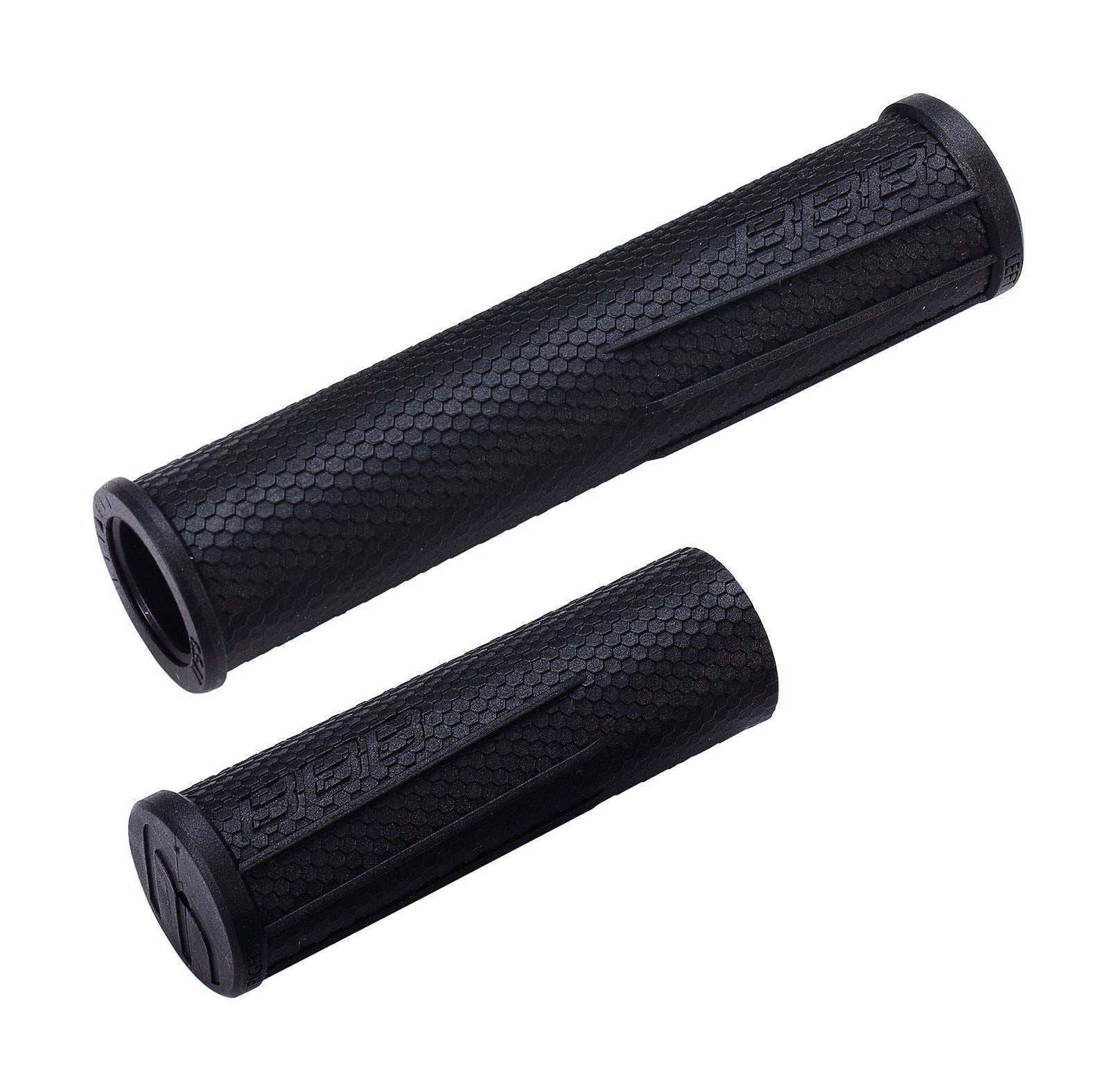BBB Cruiser Grips BHG-91 for twist grip gear systems with slip-free hex surface, showing textured black bicycle handlebar grips