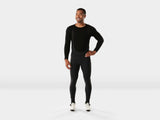Trek Circuit Thermal Cycling Bib Tight Longs in black, designed for cold weather riding, featuring insulated, comfortable cycling gear.